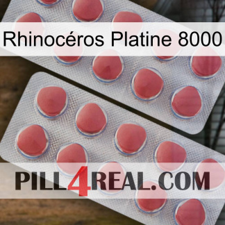 Rhinocéros Platine 8000 19